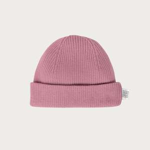 Kids Headwear: Merino Rib Beanie - Blossom