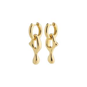 Wave Recycled Earrings - Gold Plated