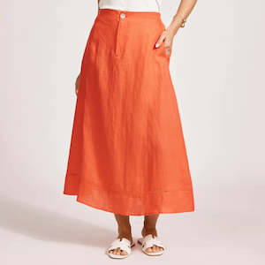 Miramar Maxi Skirt - Coral