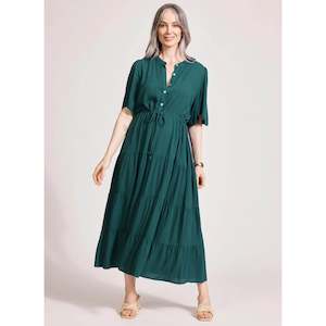 Alegria Tiered Maxi Dress - Lagoon