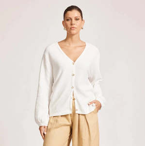 Eb Ive: Artemis Knit Cardigan - White