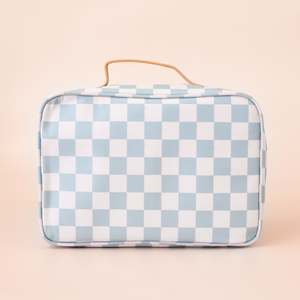 Sage Check Lunch Bag