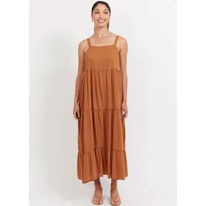 Haiti Tank Maxi Dress - Tan