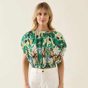 Isle Of Mine: Aurora Reversible Crop Top - Paisley