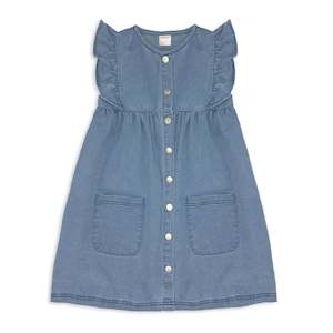 Milky: Denim Frill Dress