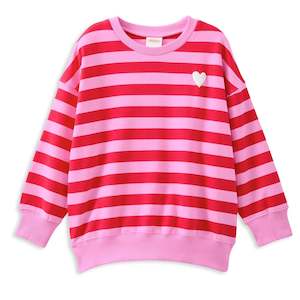 Milky: Cherry Stripe Sweat