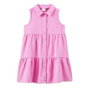 Milky: Pink Twill Dress