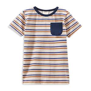 Milky: Mini Stripe Pocket Tee