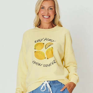 Amara Slouch Sweat - Lemon Squeezy