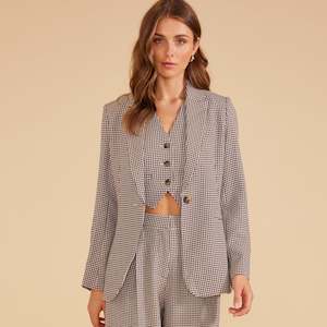 Elena Blazer - Chocolate / Natural