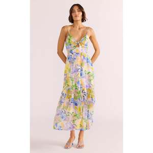 Minkpink: Fable Tie Midi Dress - Painterly Floral