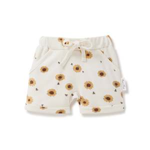 (D) Sunflower Harem Shorts