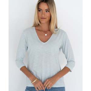 Stella V Neck - Pistachio