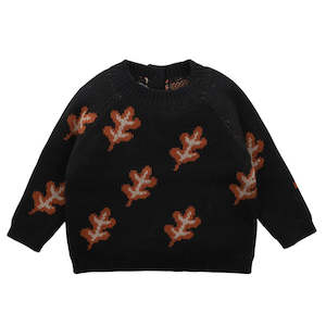 Eli Autumn Knitted Jumper - Charcoal