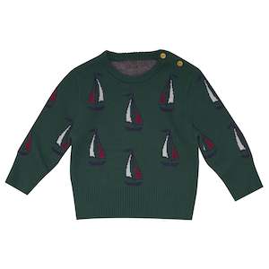 Boys Jumpers Jackets: Jetty Jumper Baby-Algae