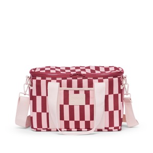 Midi cool base (coast) - burgundy/peony check