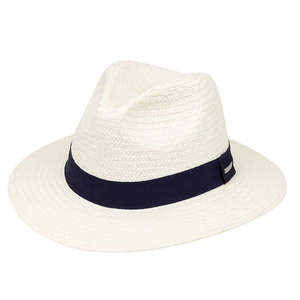 Adult Hats: Womens Fedora OS / Bondi - White