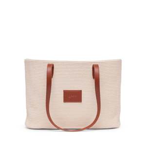 Tote Bags: Panier base - tan