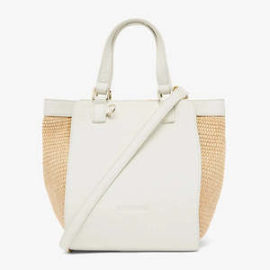 Carnegie Tote - Chalk / Natural Weave