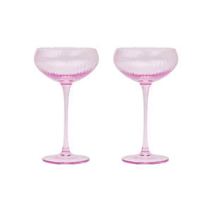 Gifts For Her: The Lou Coupe Glasses - Lilac (Set of 2)