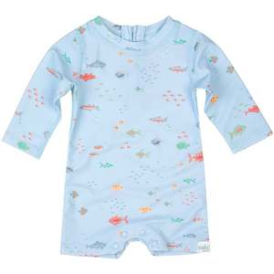Toshi: L/S Swim onesie - Reef