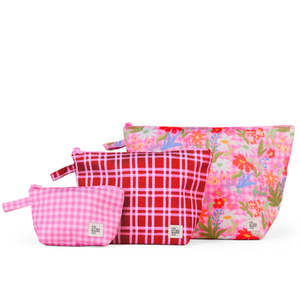 Flowerburst Handy Pouch Trio
