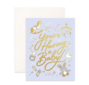 Fox Fallow: Your having a baby / lilac - Card
