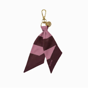 Handbags: Twilly Bag Charm - Pink Burgundy