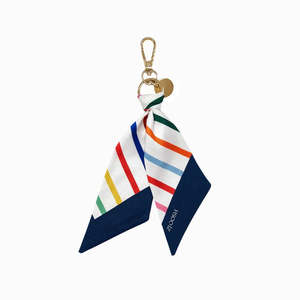 Handbags: Twilly Bag Charm - Multi Stripes