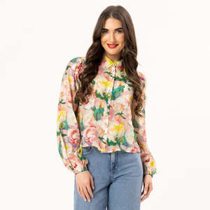 Leila Luca: Valentina Blouse - Floral Rhapsody (LL3627-1)