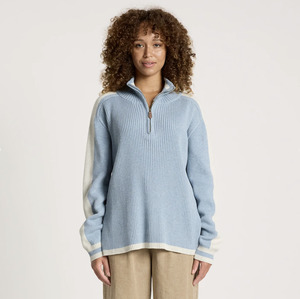 Liora Zip Jumper - Lake/Bisque