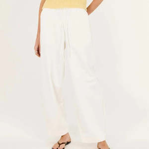 Portia Relaxed Pant - White