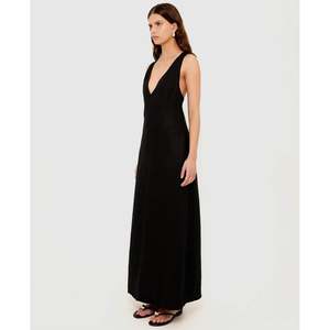 Sabine Cross Back Maxi Dress - Black