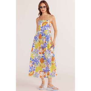 Dahlia Empire Midi Dress - Tropical