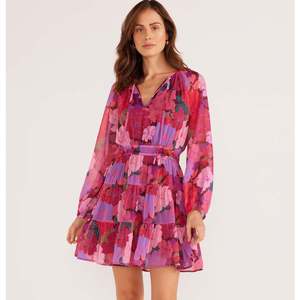 Minkpink: Lexie LS Mini Dress - Flo (LAST SIZE /L)