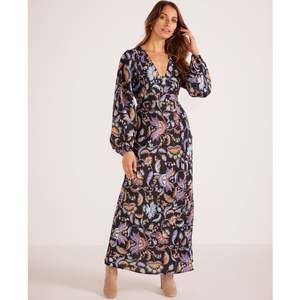 Minkpink: Celeste Long Sleeve Midi Dress - Chintz