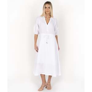 Ambrosia Midi Dress - White (HS24211) (LAST SIZE / XL)