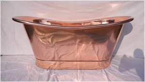 Copper Freestanding Bath: Copper Apron Bath