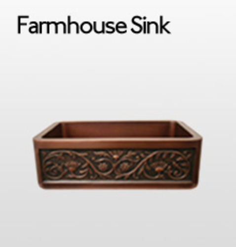 Copper Kitchen Sink: Copper Farmhouse Sink