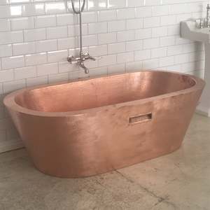 Products: Custom Copper Oval Bath