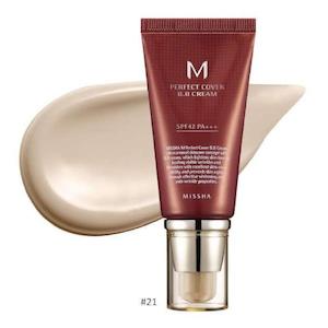 Missha: M Perfect Cover BB Cream Spf42 -#21 Light Beige 50ml