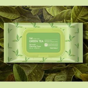 Tonymoly: The Chok Chok Green Tea No Wash Cleansing Tissue 100 wipes