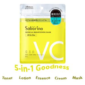Mask: Saborino Medical Brightening Mask All-In-One 10 Sheets