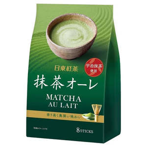 Jelly Drink: Nittoh Tea Matcha Green Tea Latte Powder [Matcha Au Lait] 8 Sticks
