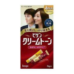 Bigen Cream Tone Grey Hair Dye -#4Ma Maroon Brown