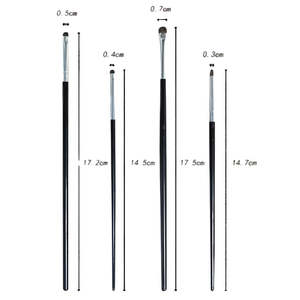 Makeup Tools: 4-Piece Pony Hair Precision Eyeshadow Brush Set