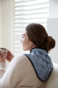 Shrug Heat Bag Shoulder Pain Relief: Shrug Heat Bag - NEW COLOUR! Sky blue denim (Lupin Seed)