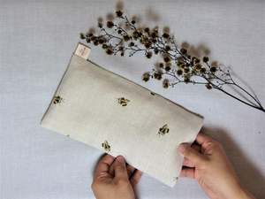 Eye Pillows: Eye Pillow - Bumble Bee (Flaxseed)