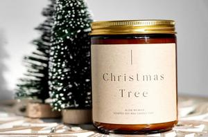 Scented Jar Candle: Scented Jar Candle - 'Christmas Tree' (Pine)