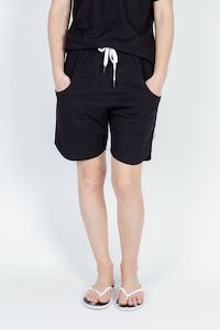 Home Lee: Home-Lee | Black With White X Apartment Shorts